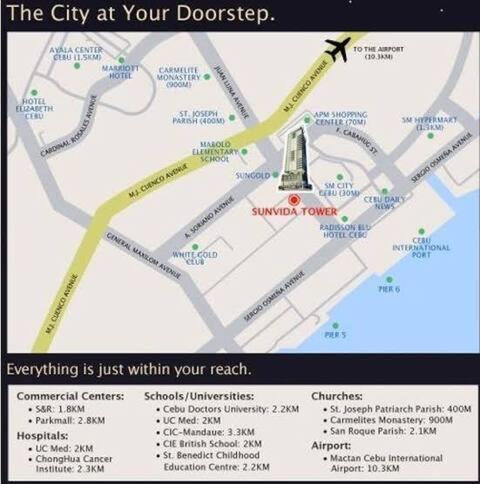 Sunvida Tower Residences Infront Of Sm City Cebu Eksteriør billede